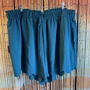 SHEIN Curve Teal Green Casual Knit short/skort